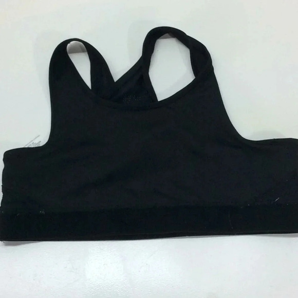 Adidas Black Kids Sports Bra Top - Picture 5 of 7